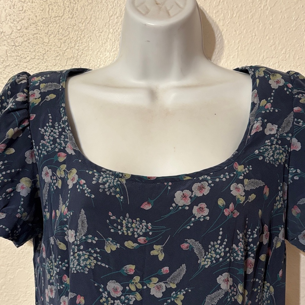 Vintage Silk Shift Dress Medium - Picture 4 of 5